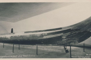 Bilde av Gokstadskipet under restaurering